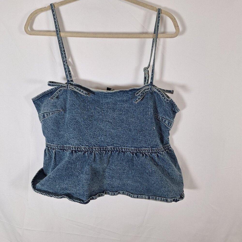 Jean Peblum Spaghetti Strap Top size large